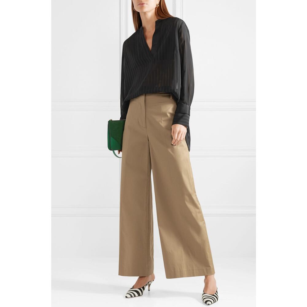BY MALENE BIRGER Cobona Stripe Organza Tunic Top Blouse 34 Net-A-Porter NWT $395